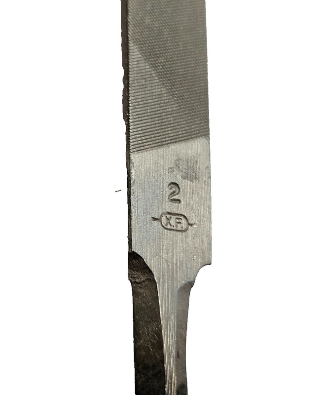 6" Triangular File Nicholson 3-Square 41498 #2 Double Cut Medium Swiss Pattern gallery