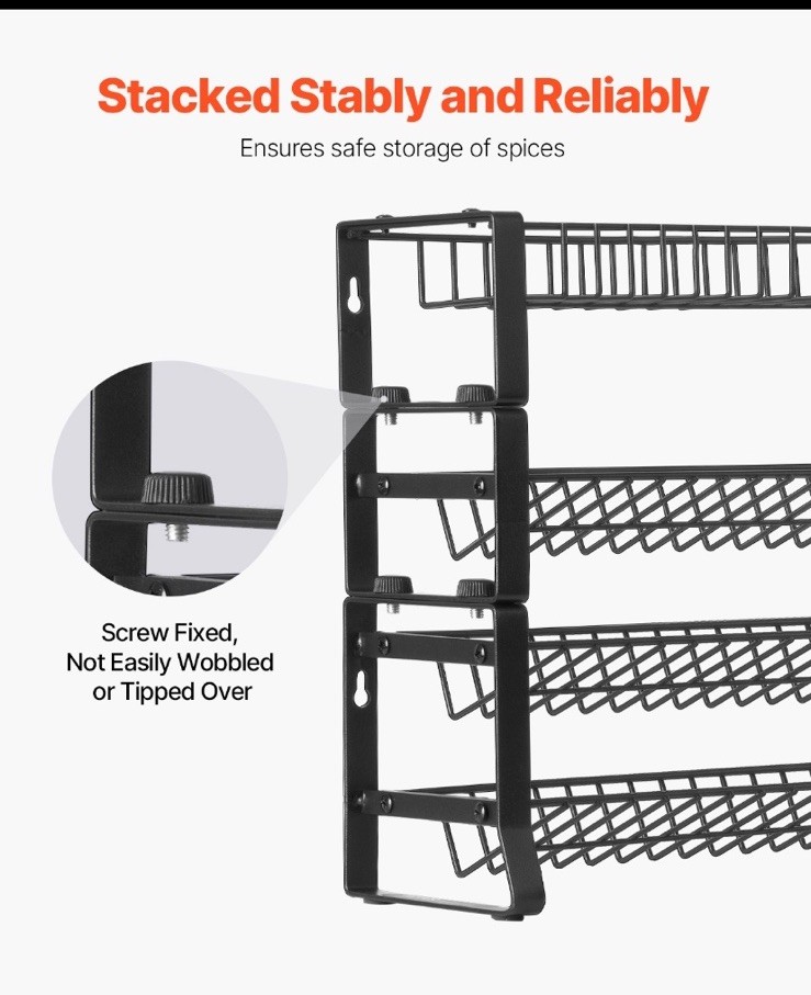 Spice Rack Organizer for Cabinet Kitchen Countertop Seasoning Organizer 18x11 in gallery