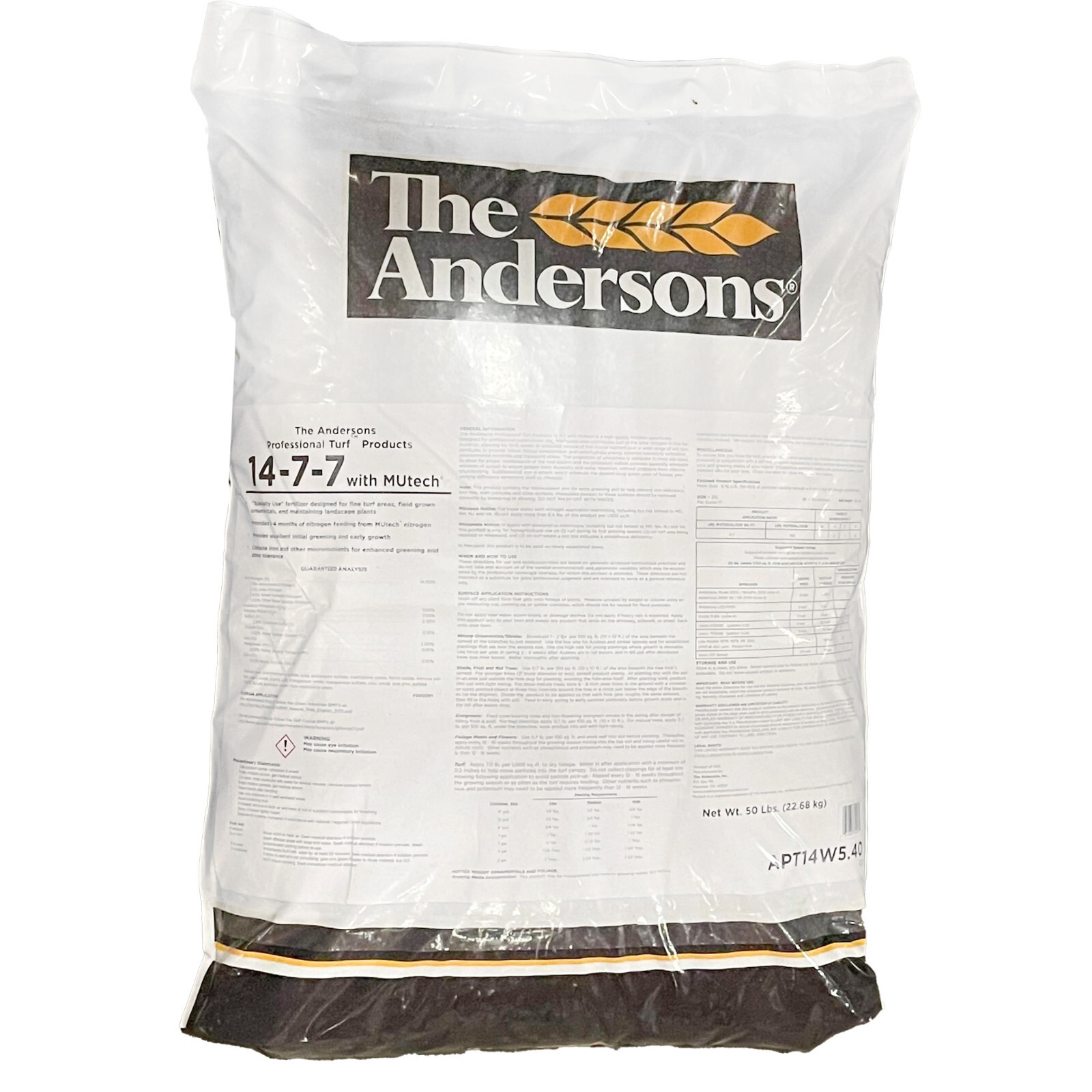 The Anderson's 14-7-7 Fertilizing Granules w/MUTech 50 lb Turf Ornamentals Plant gallery