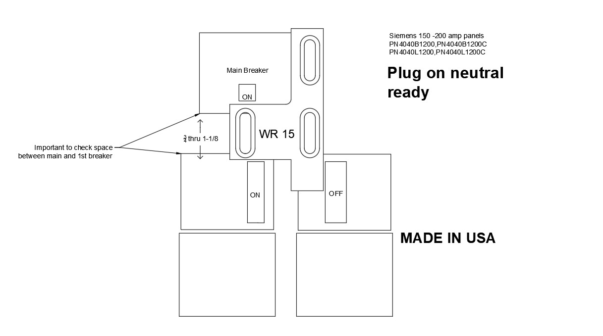 Generator Interlock Kit , Siemens 200 Amp Panel Murray 200 Amp Panel gallery