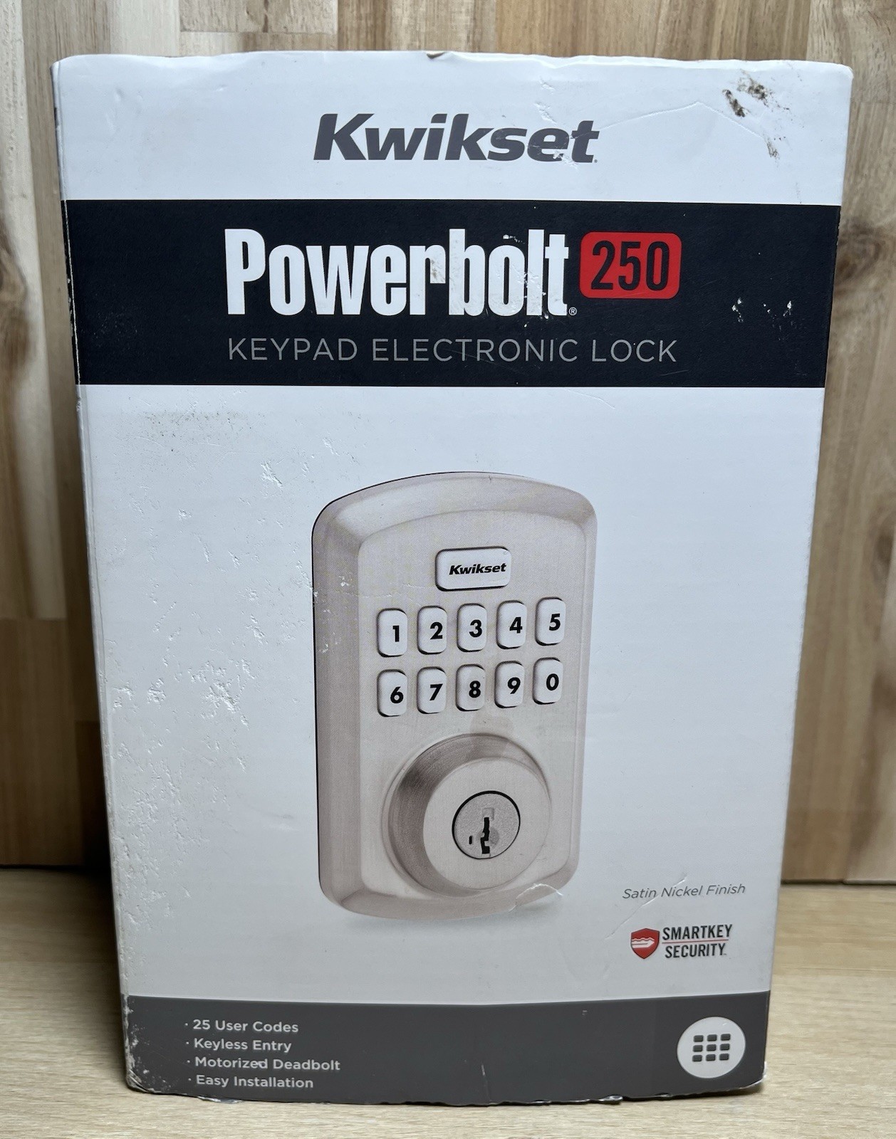 Kwikset Powerbolt 250 10-Button Keypad Satin Nickel Transitional Deadbolt gallery