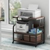 32.3" Wide Extra Large Printer Stand, 3 Tier Printer Table with Adjustable St... gallery