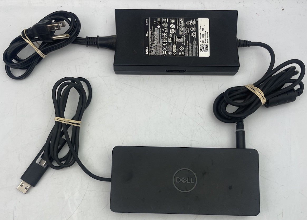 Dell D6000 Universal Docking Station USB 3.0 USB-C 4K + Original 130W AC Adapter gallery