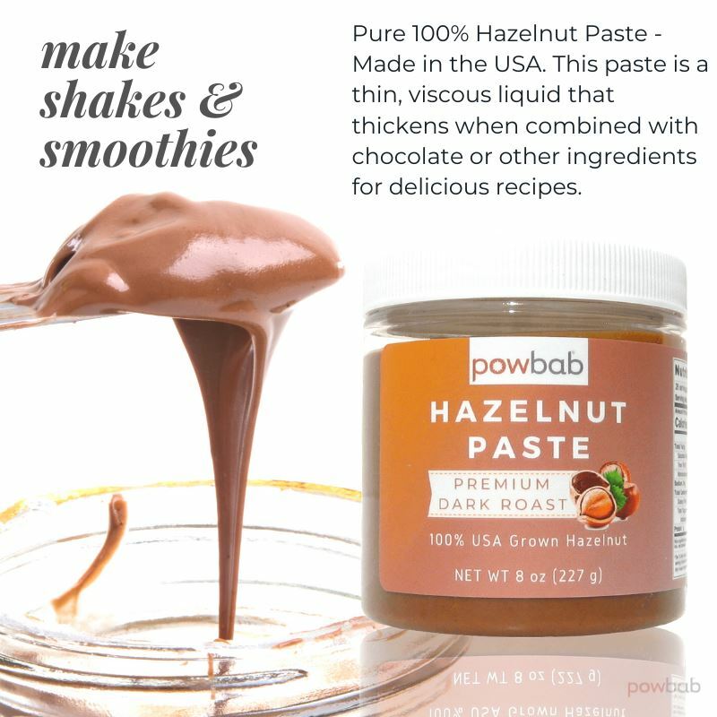 powbab Hazelnut Paste - 100% USA Roasted Hazelnut Spread, Nut Butter (8 oz) gallery