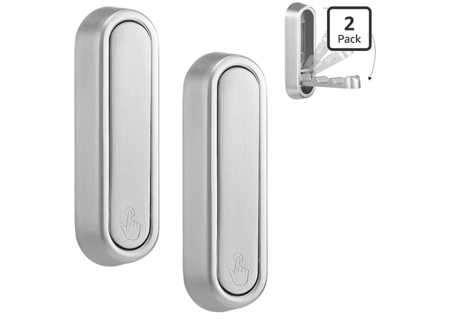 Foldable Wall Hook, 40 lbs Heavy Duty Screw Mounted, Screws NOT Included gallery
