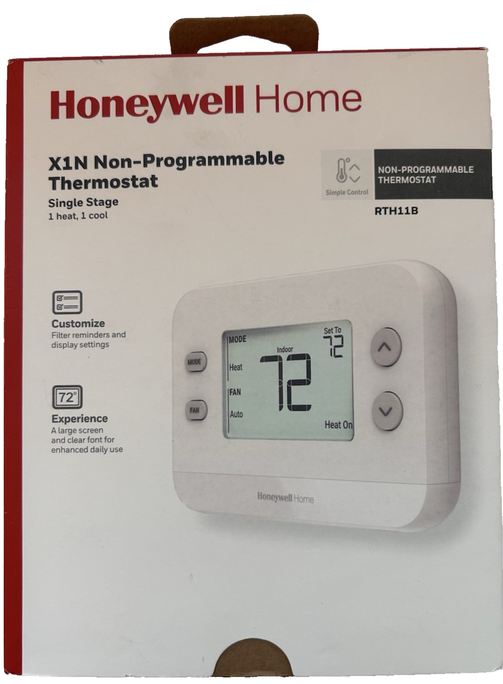 Honeywell Home X1N Non-Programmable Thermostat RTH11B PARTS ONLY - NO HARDWARE gallery