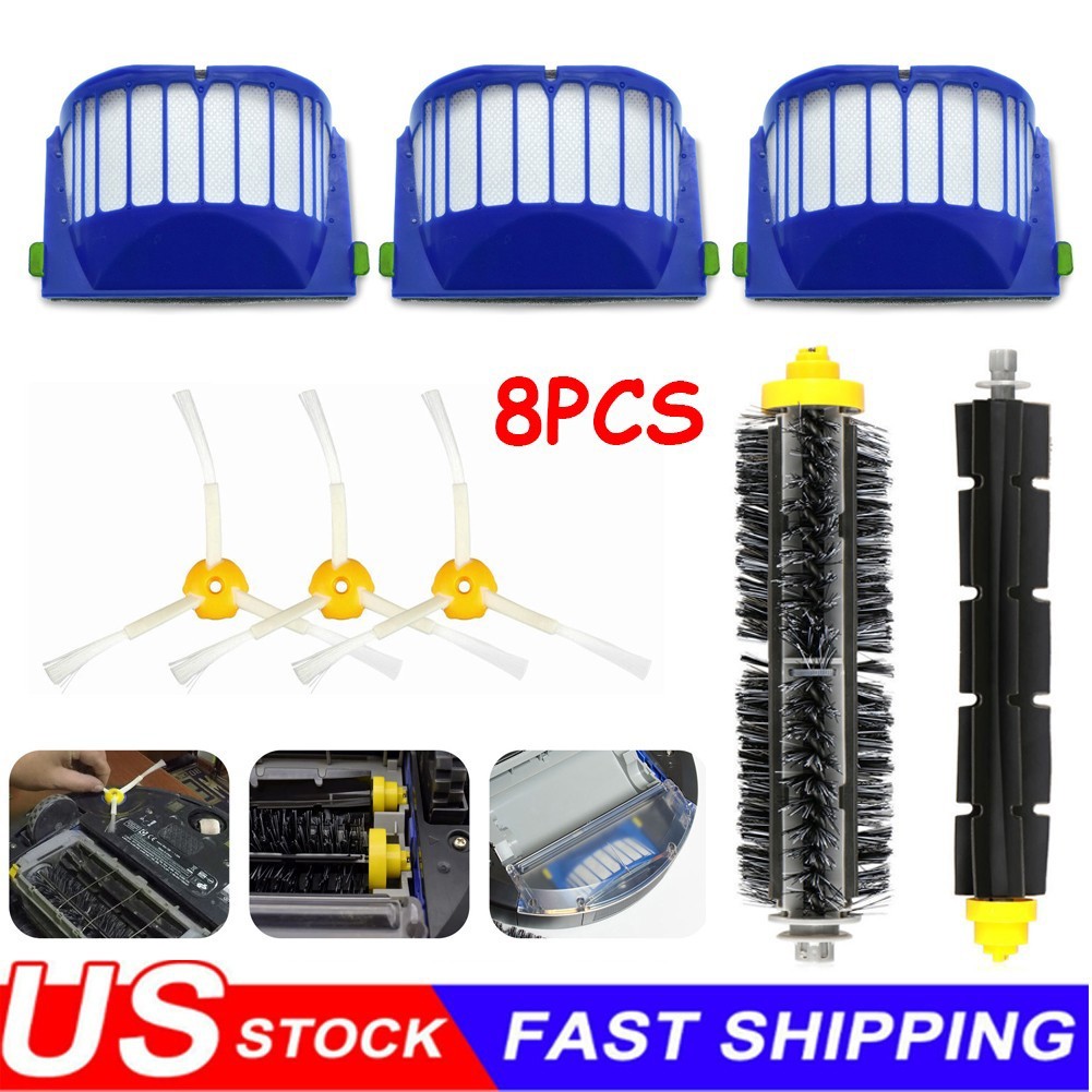 Replacement Parts Kit For iRobot Roomba 600 Series Vacuum Filter Brush Cleaner gallery