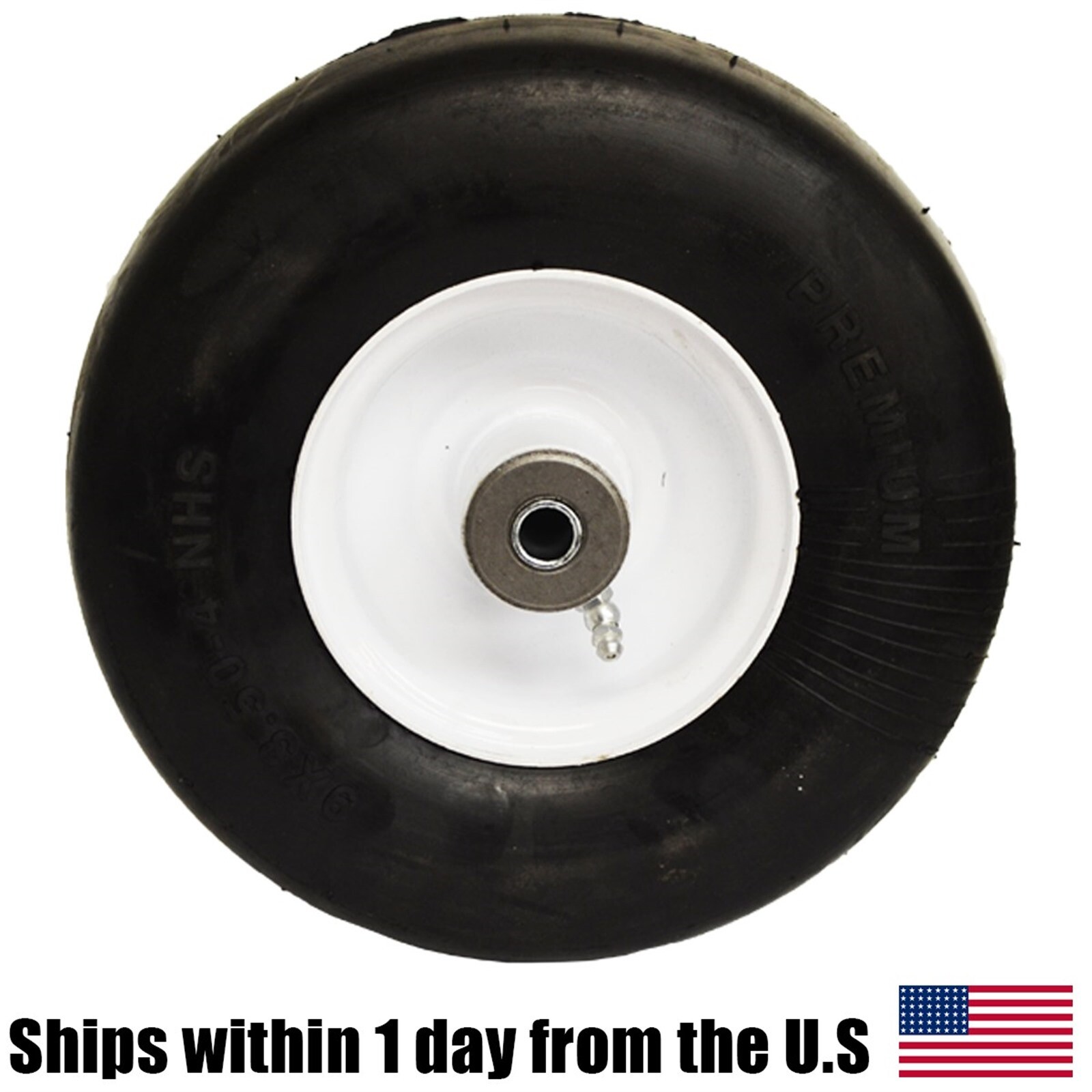 Flat Free Solid Tire Front Caster Wheel 9x3.50-4 for Exmark 103-1224 103-2 gallery