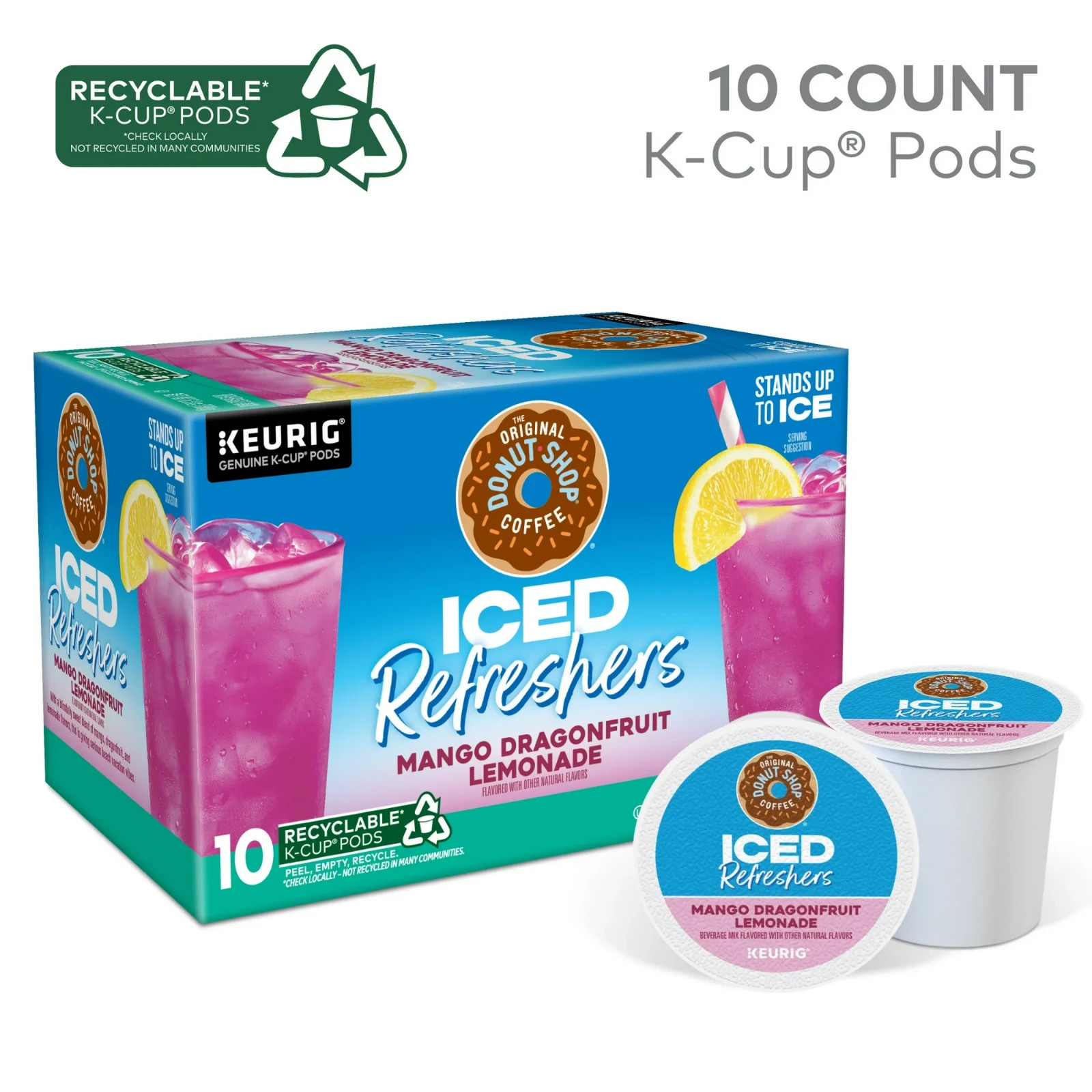 The Original Donut Shop, Iced Refreshers Mango Dragonfruit Lemonade Flavor K-Cup gallery