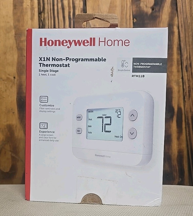 Honeywell Home X1N Non- Programmable Thermostat Single Stage RTH11B, Open Box gallery