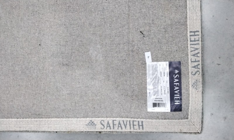 BLUE / GREY 6' X 6' Square Pulled Threads Rug, Reduced Price117271343 HG914B-6SQ gallery