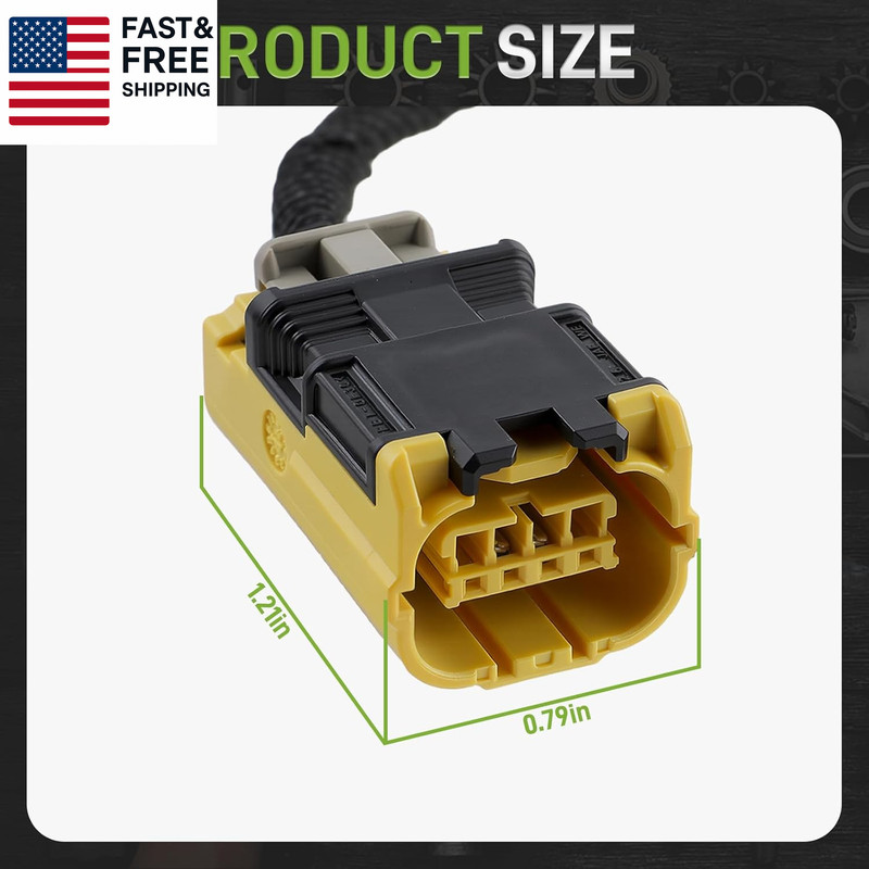 Front Impact Sensor Pigtail Connector Plug Wiring Harness Compatible with Hond gallery