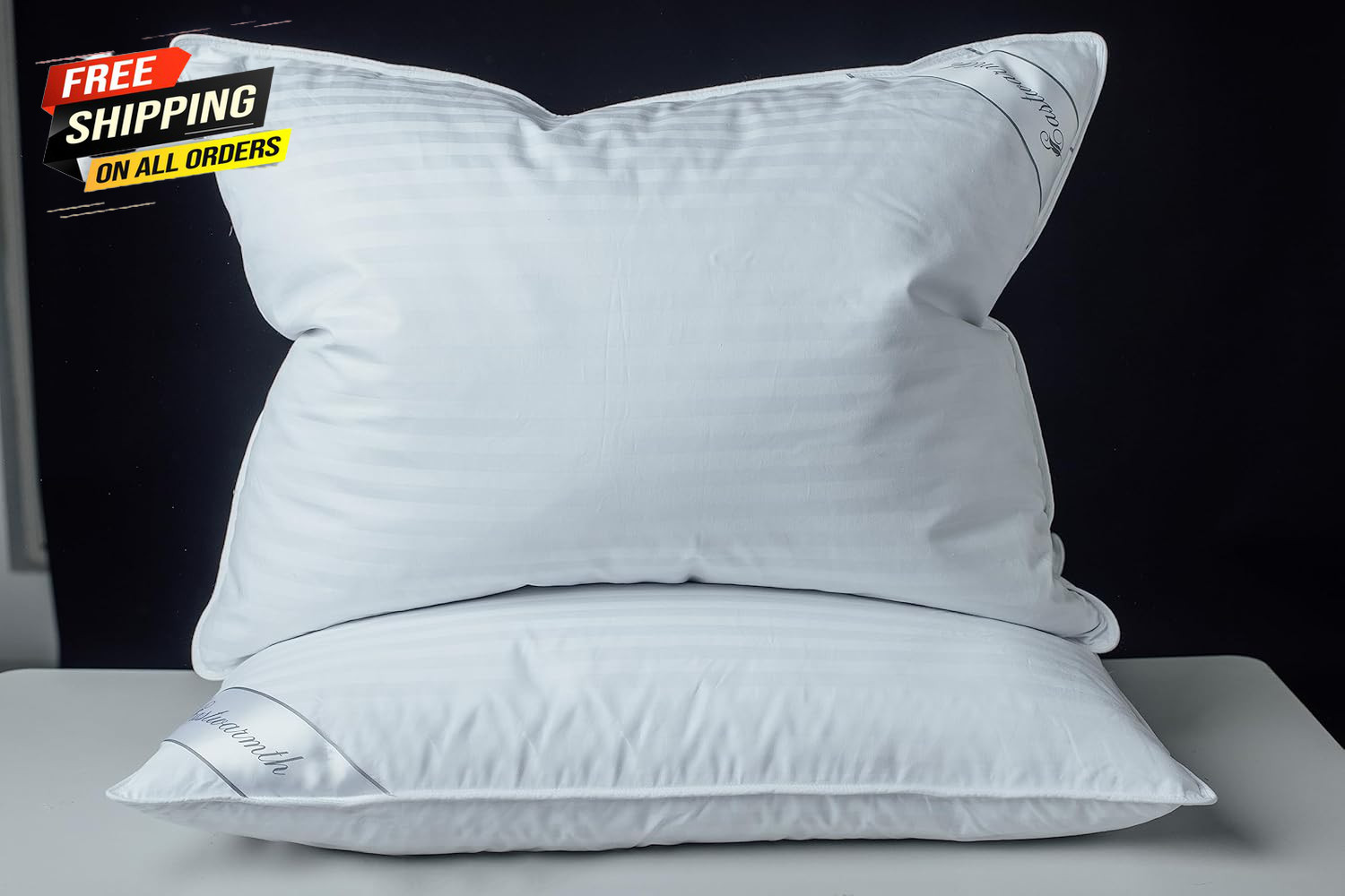 Goose down Feather Soft Pillows One Pillow 100% Cotton Supportive Bed Pillow 👌 gallery