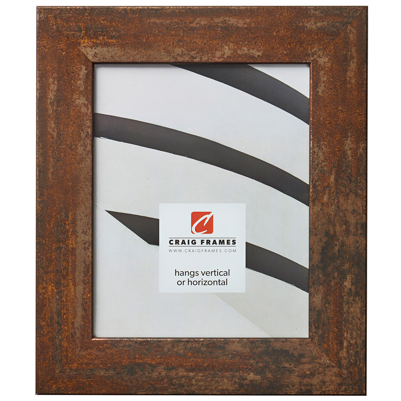 Craig Frames Bauhaus 200, 2 Inch Wide Modern Rust Picture Frame gallery