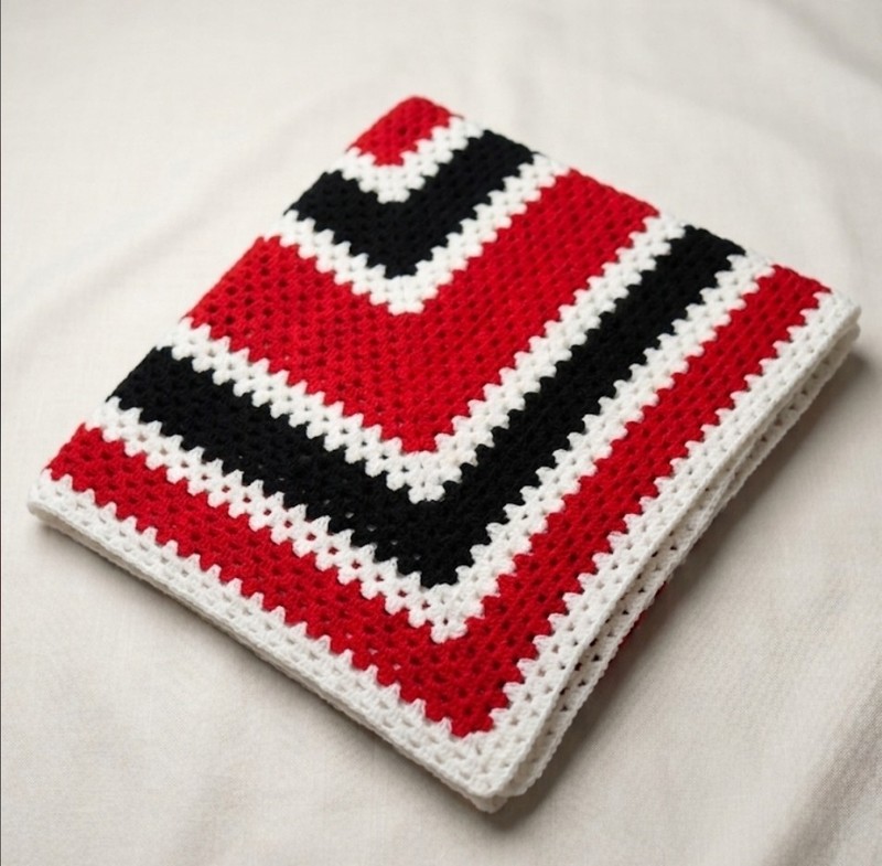 Stranger Things Afghan Blanket Mike Wheeler Basement Replica Crochet 60x60 Inch gallery