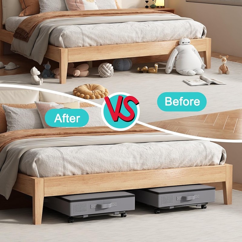 * BEEST * UNDER-BED STORAGE ' 2 PACK ' 53 L ' MADE OF STRONG 600D OXFORD CLOTH ' gallery