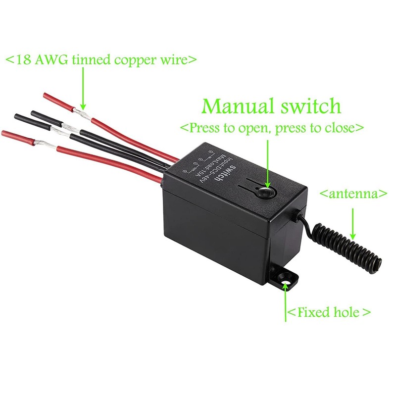 12v Wireless Switch,Mini Remote Control DC5-48V--10A relay gallery