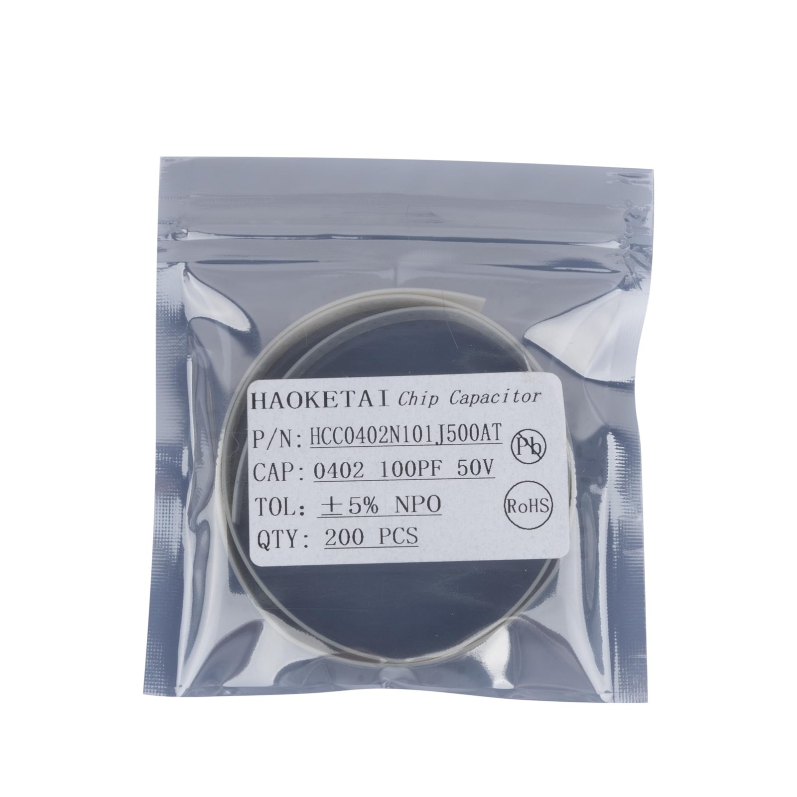 200PCS 0402/1005 SMD Capacitor Kit 100PF 101J NPO/C0G ±5% 50V Chip Ceramic... gallery