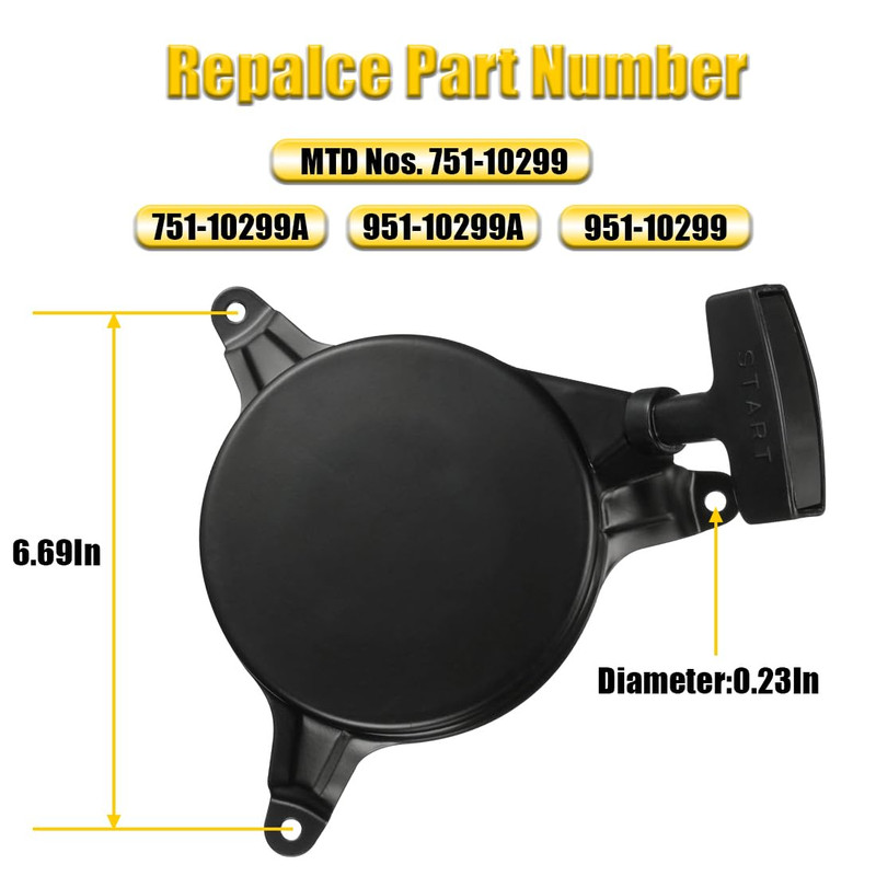 Recoil Starter Pull Start Replace for MTD Troy Bilt Cub Cadet Recoil gallery