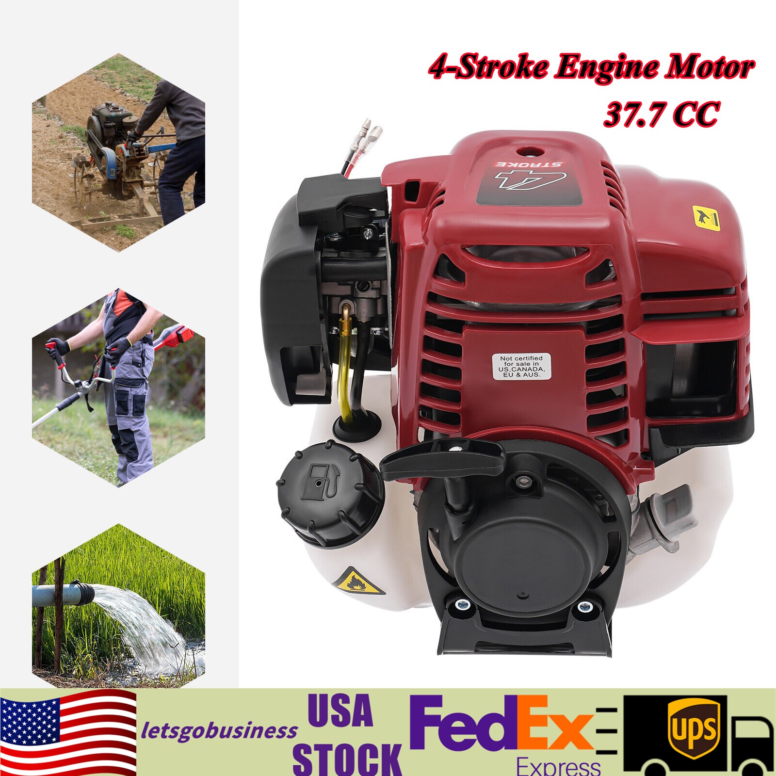 4 Stroke Engine Motor Gasoline Pull Start Single Cylinder For Garden Lawnmowers gallery