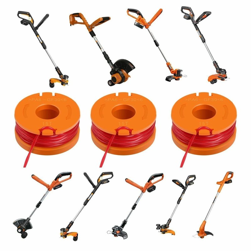 WORX WA0010 Replacement Spool Line For Grass Trimmer 10ft 12-pack **USA OWNED** gallery