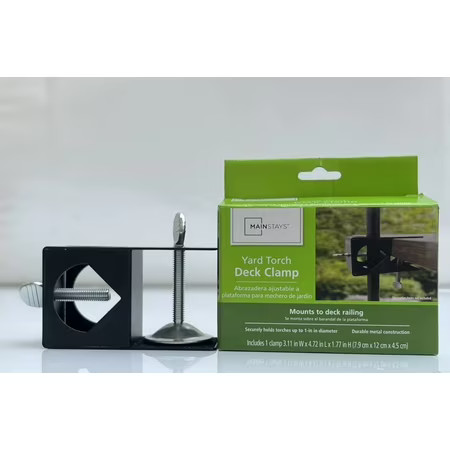 Mainstays Outdoor Easy-to-Install Metal Patio Balcony Deck Clamp gallery