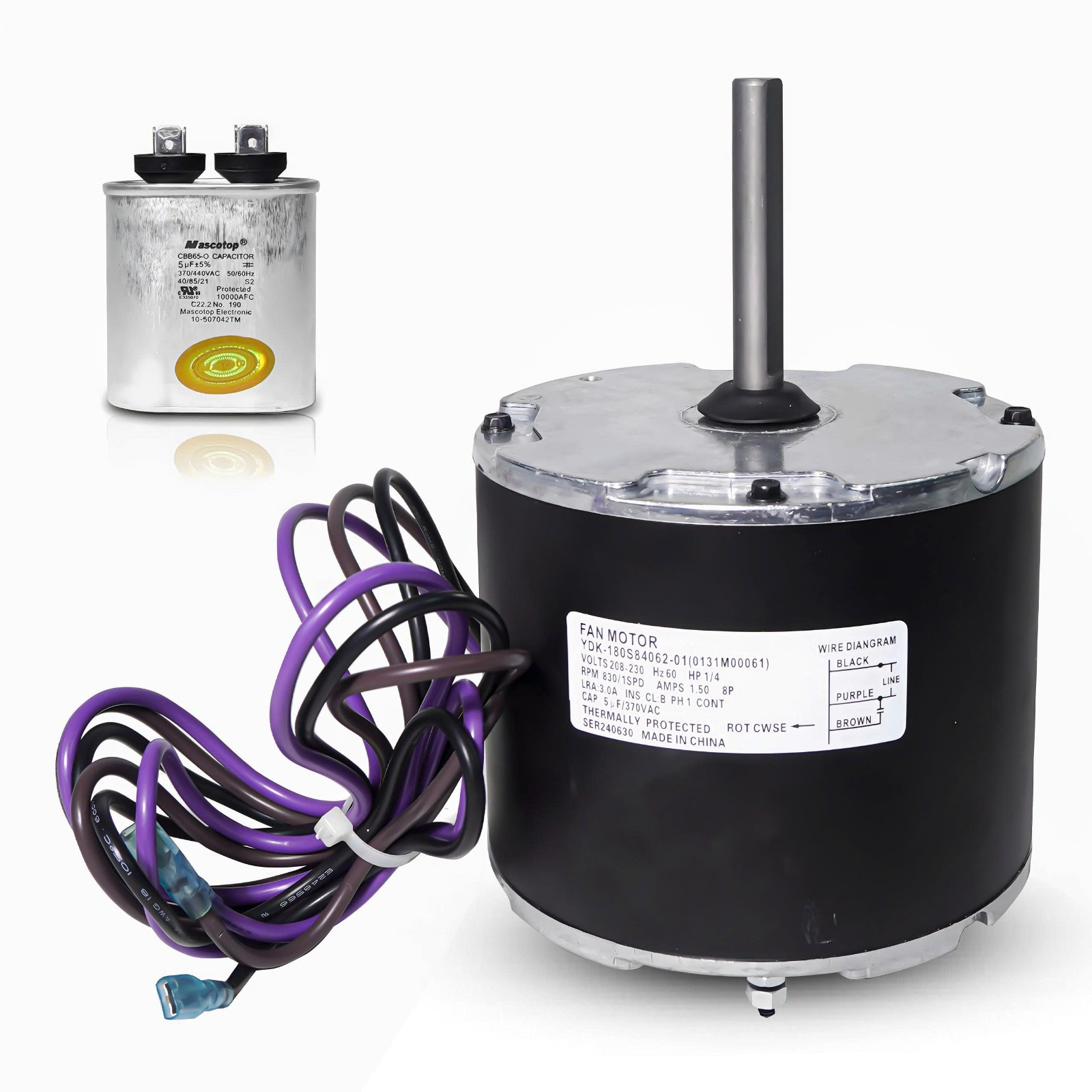1/4 Hp 0131M00061SP Condenser Fan Replaces Goodman Amana Janitrol P/N 0131M00143 gallery