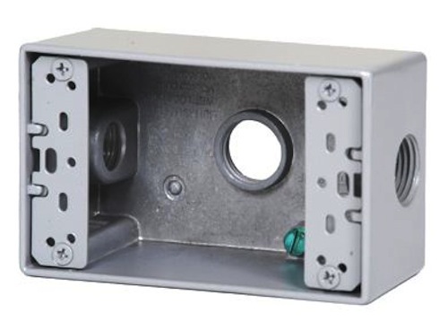 Westgate W1B75-3 1-Gang Weatherproof Box 3 X .75 Inch Hubs 2 Inch Deep gallery