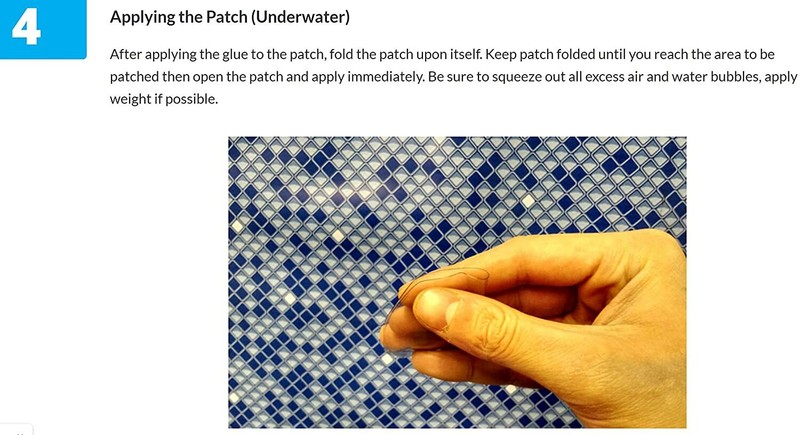Above Ground Vinyl Liner Pool Patch Adhesive Glue Repair Kit - Work Under Water gallery