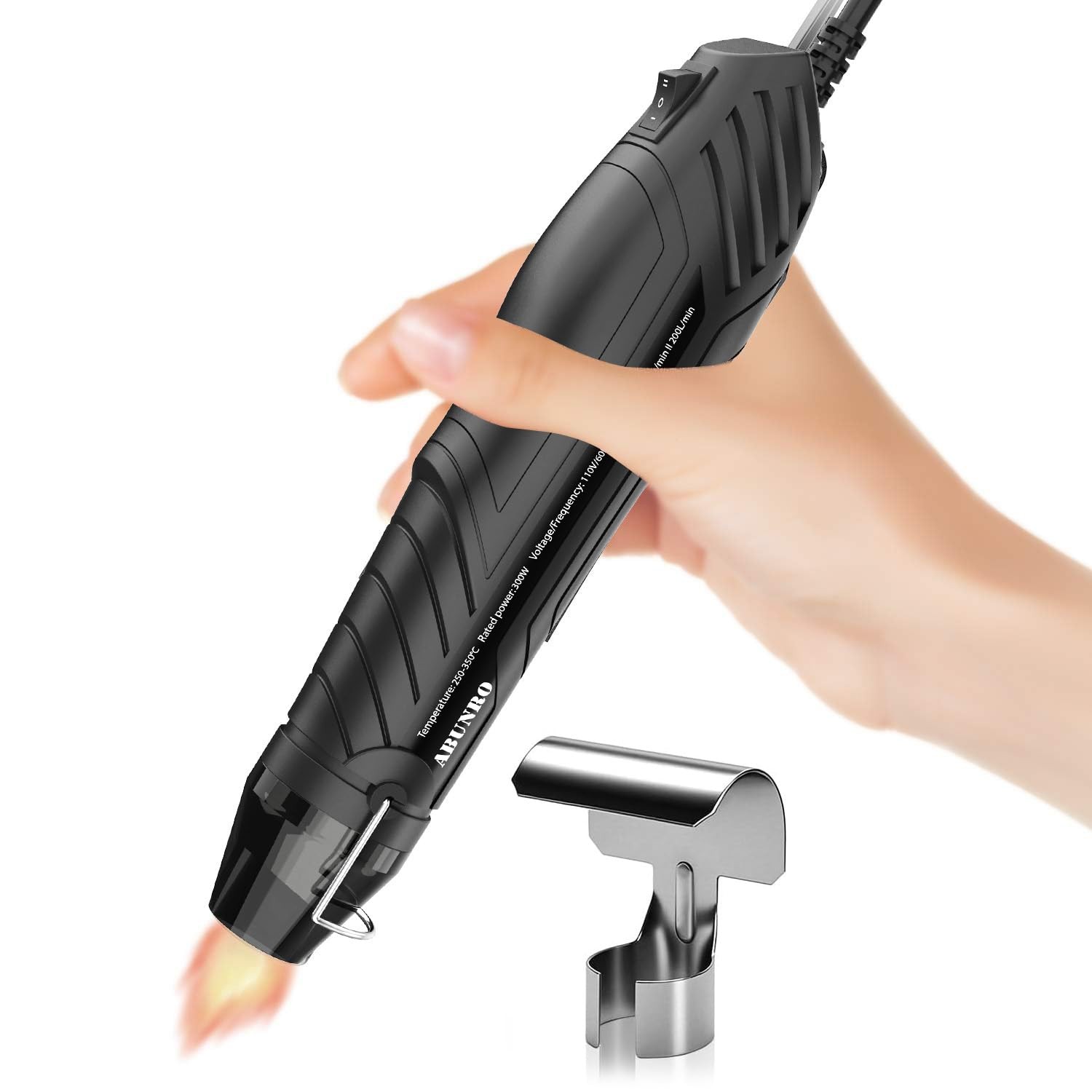 Heat Gun, Uptdae Version 110V 300W Mini Handheld Hot Air Gun with 6.6ft Cable... gallery