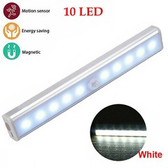 10LED Battery Powered Portable Motion Sensor Light Wireless Night Cabinet Closet