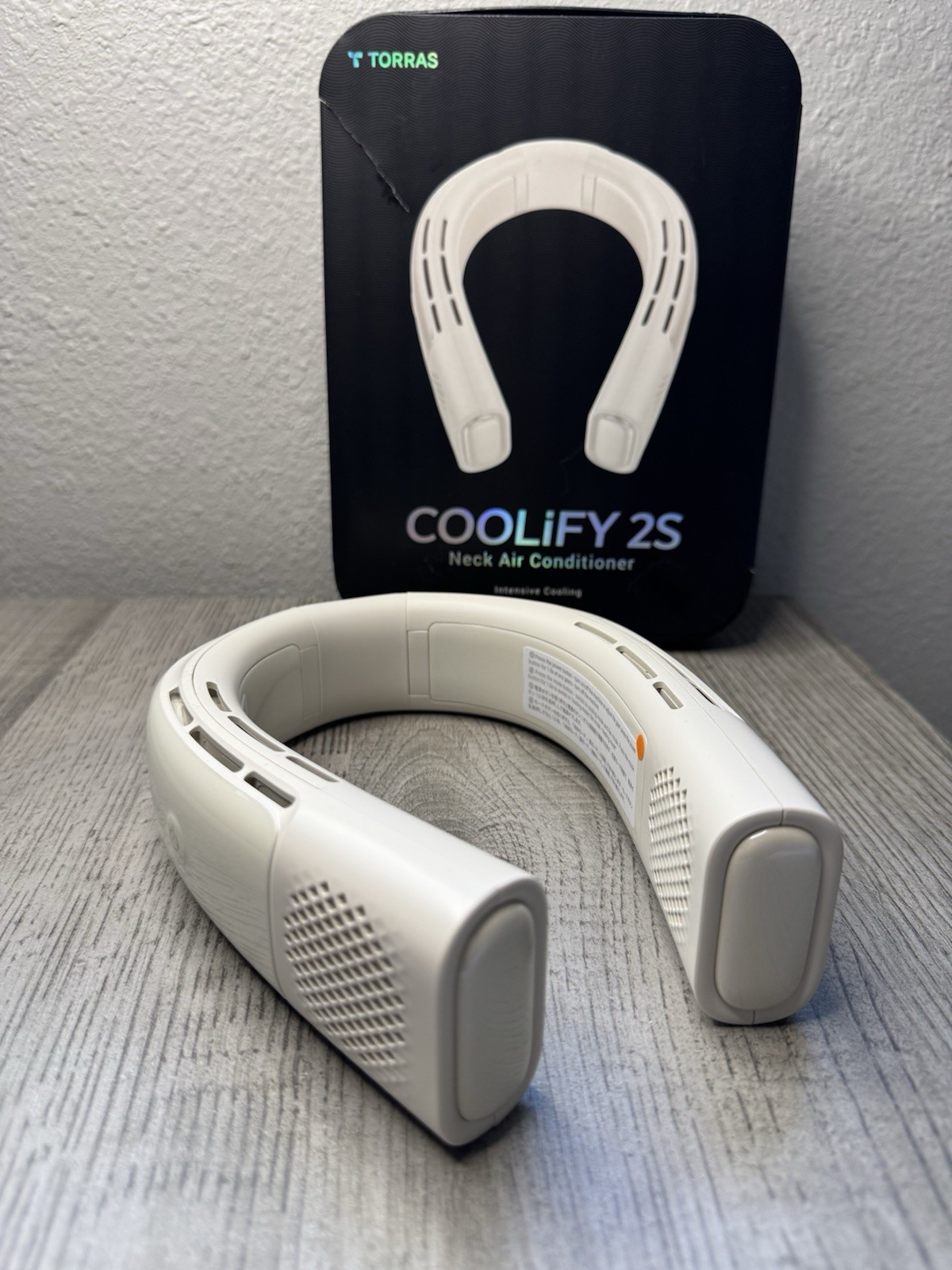 Torras CooLify 2S FG1B Gray Rechargeable Portable Neck Fan Air Conditioner gallery
