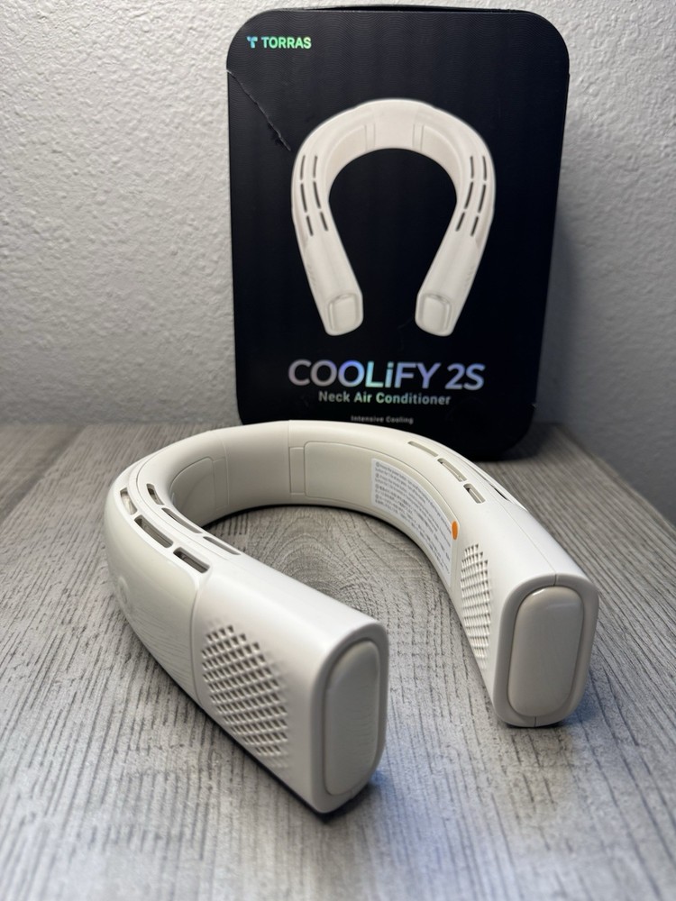 Torras CooLify 2S FG1B Gray Rechargeable Portable Neck Fan Air Conditioner