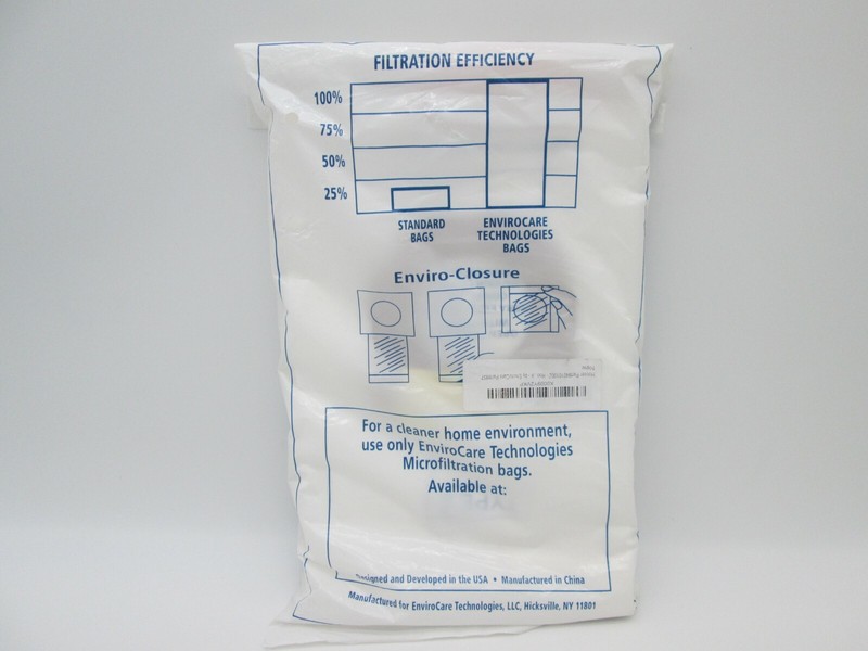 Enviro Care Technologies Micro Filtration Vacuum Bags Hoover Type Z 3 pack 857 gallery