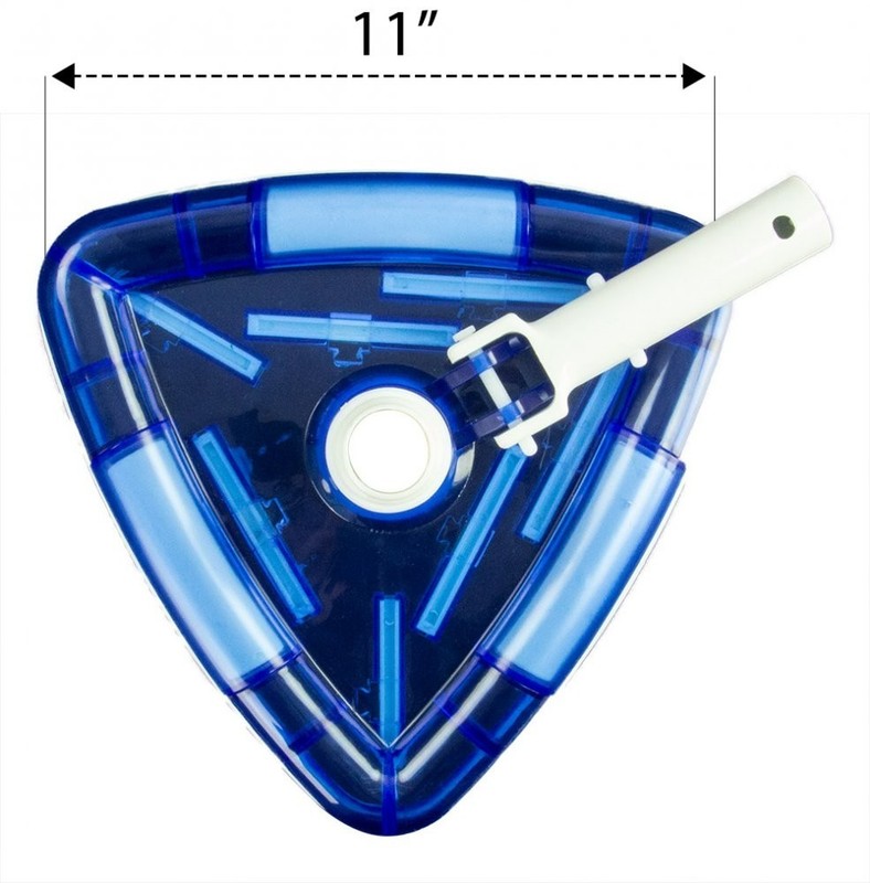 Aqua Select See-Thru Triangular Swimming Pool Vacuum Head w/ Brushes gallery