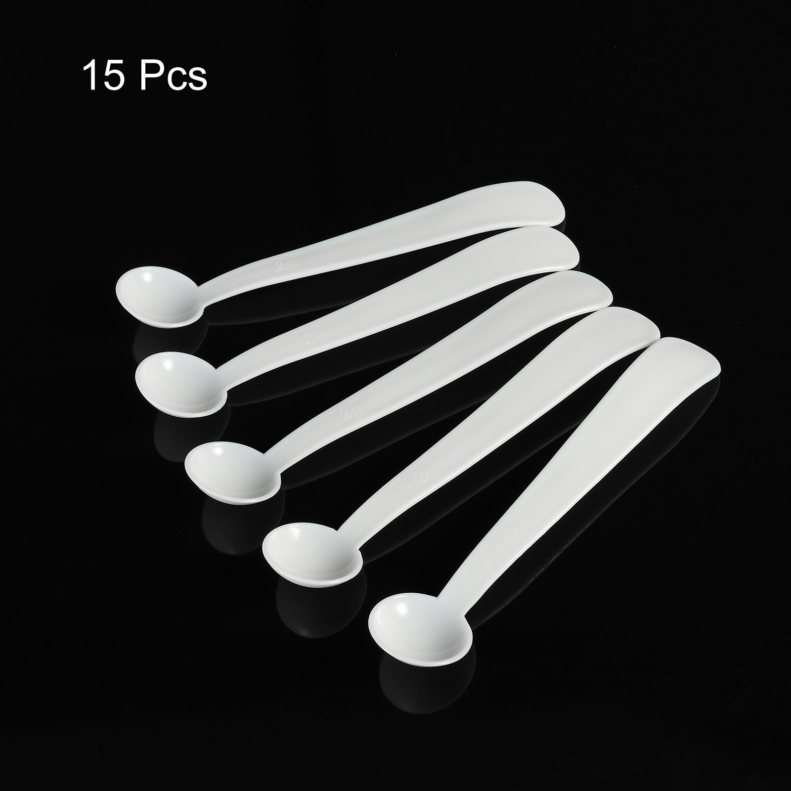 15 x Micro Spoons 2 Gram Measuring Scoop Plastic Round Bottom Mini Spoon gallery