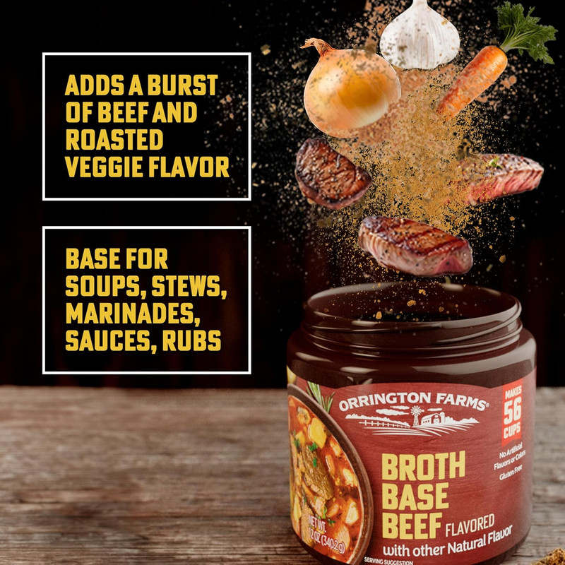Beef Flavored Broth Base, Granulated Beef Flavored Bouillon, Versatile Usage, Se gallery