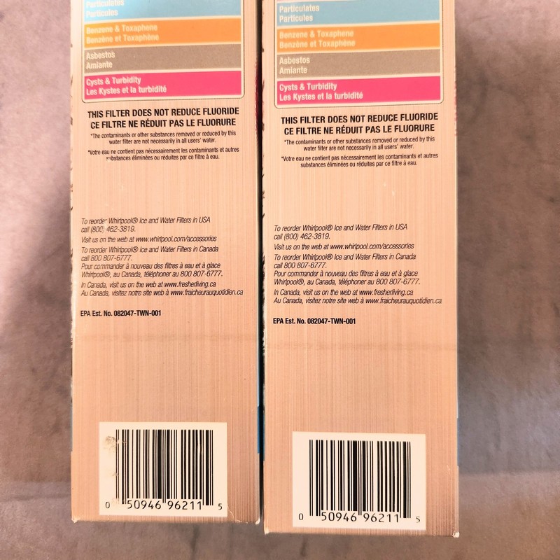 Whirlpool 4396710 Pur Replacement Refrigerator Ice & Water Filter Set Of 2 New gallery
