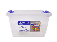 Sistema Clear Plastic Storage Container – New – 375 ml