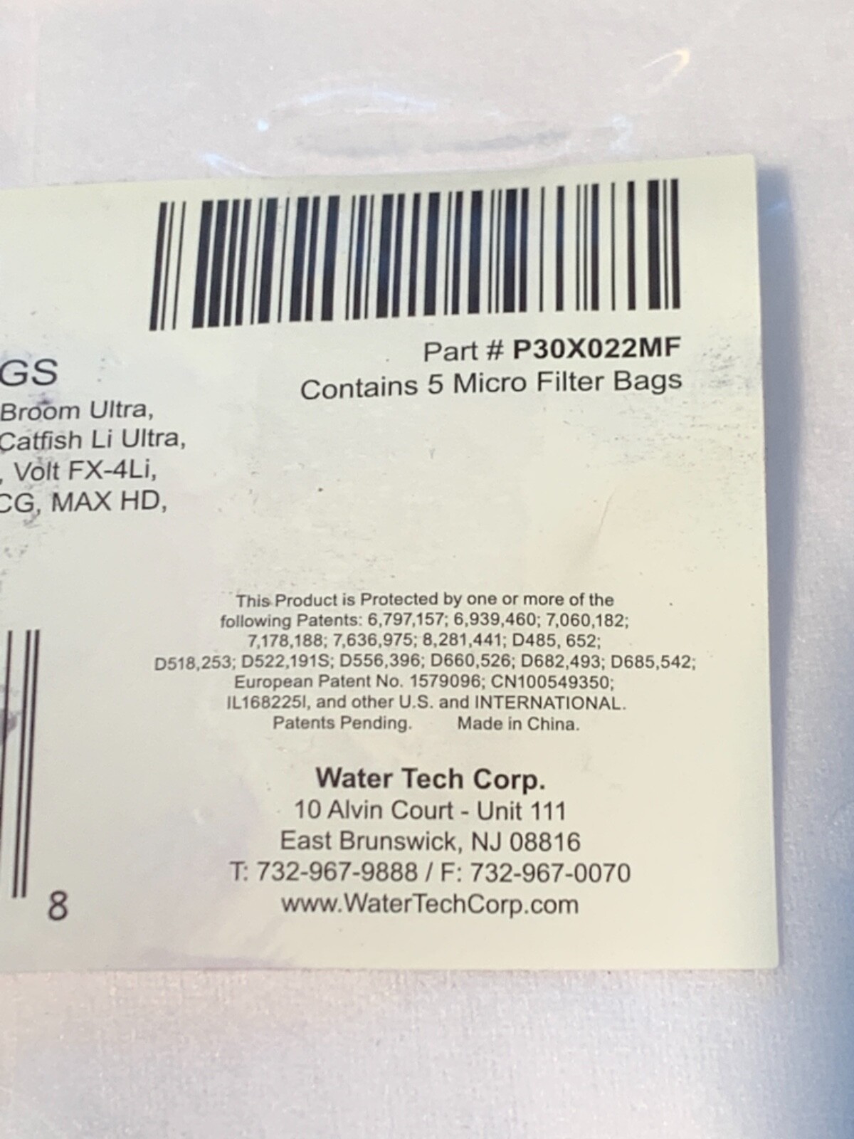 Water Tech P30X022MF Pool Blaster Micro Filter Bags ( Pack of 5 ) gallery