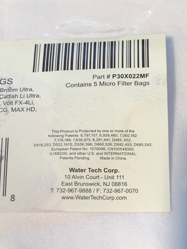 Water Tech P30X022MF Pool Blaster Micro Filter Bags ( Pack of 5 ) gallery