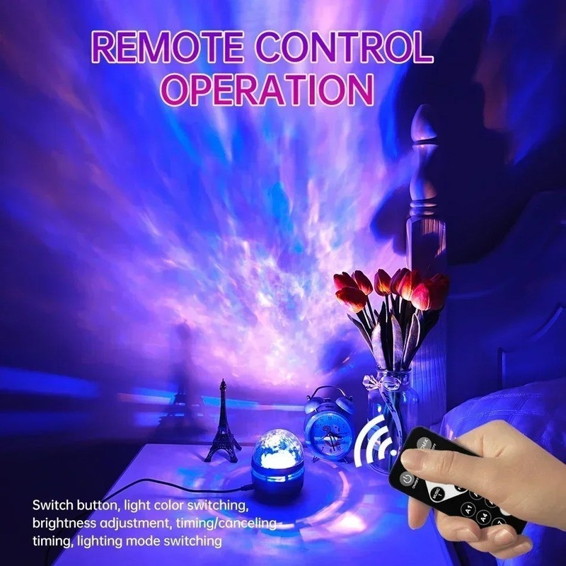 Projector Galaxy Starry Sky Night Light Ocean Star Party Speaker LED Lamp Remote gallery
