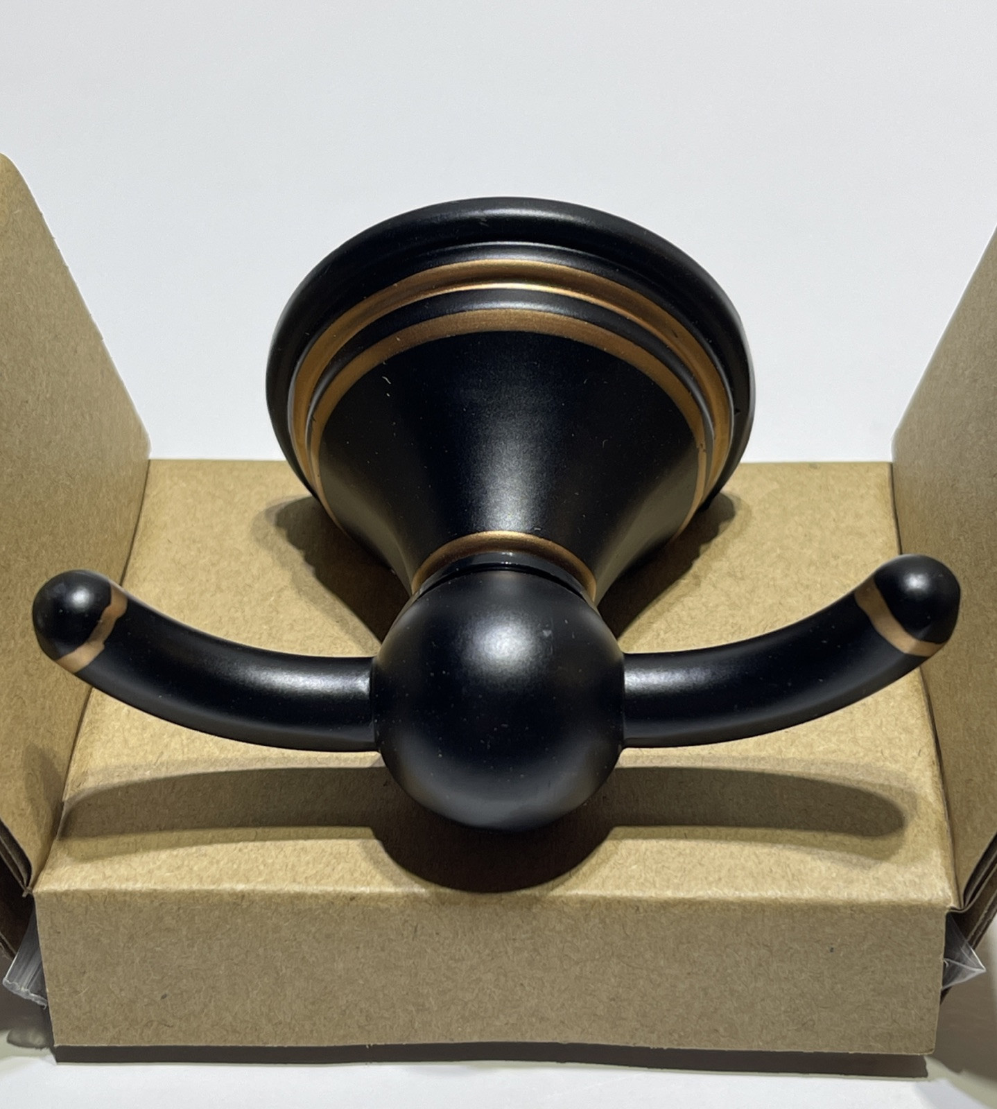 Allen + Roth 2003962 Robe & Towel Hook Oil-Rubbed Bronze Finish Double Hook gallery