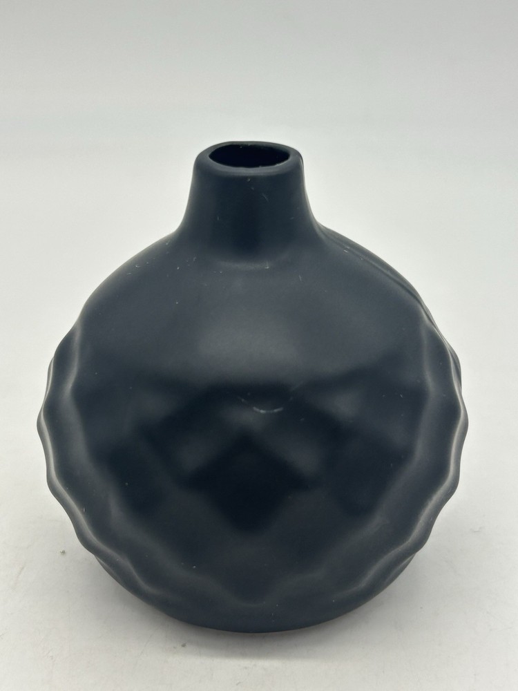 CB2 Crate & Barrel Studded Black Bud Vase