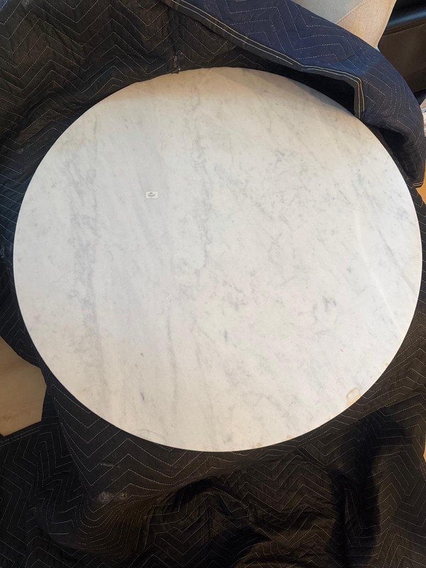 CB2 Low Marble Coffee Table 33*12 In gallery