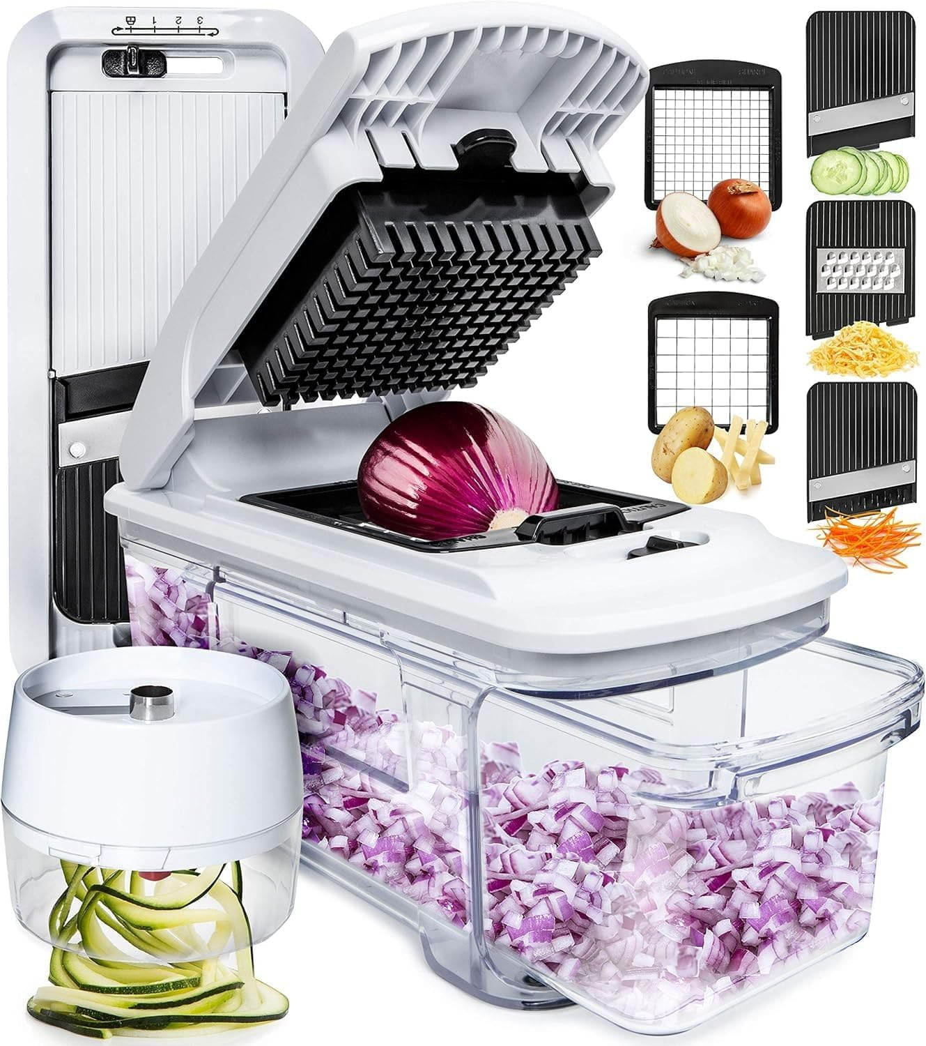 Mandoline Slicer for Kitchen - Vegetable Chopper, Onion Potato Food Veggie Fruit gallery