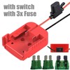 Compatible With Milwaukee M18 Battery 18V Dock Power Power Wheels DIY Adapter gallery