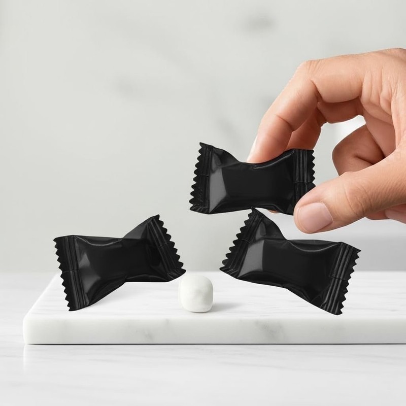 Black Buttermints, 2 Pound Bulk Bag, After Dinner Mints, Approximately 240... gallery