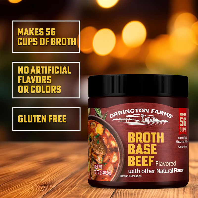 Beef Flavored Broth Base, Granulated Beef Flavored Bouillon, Versatile Usage, Se gallery