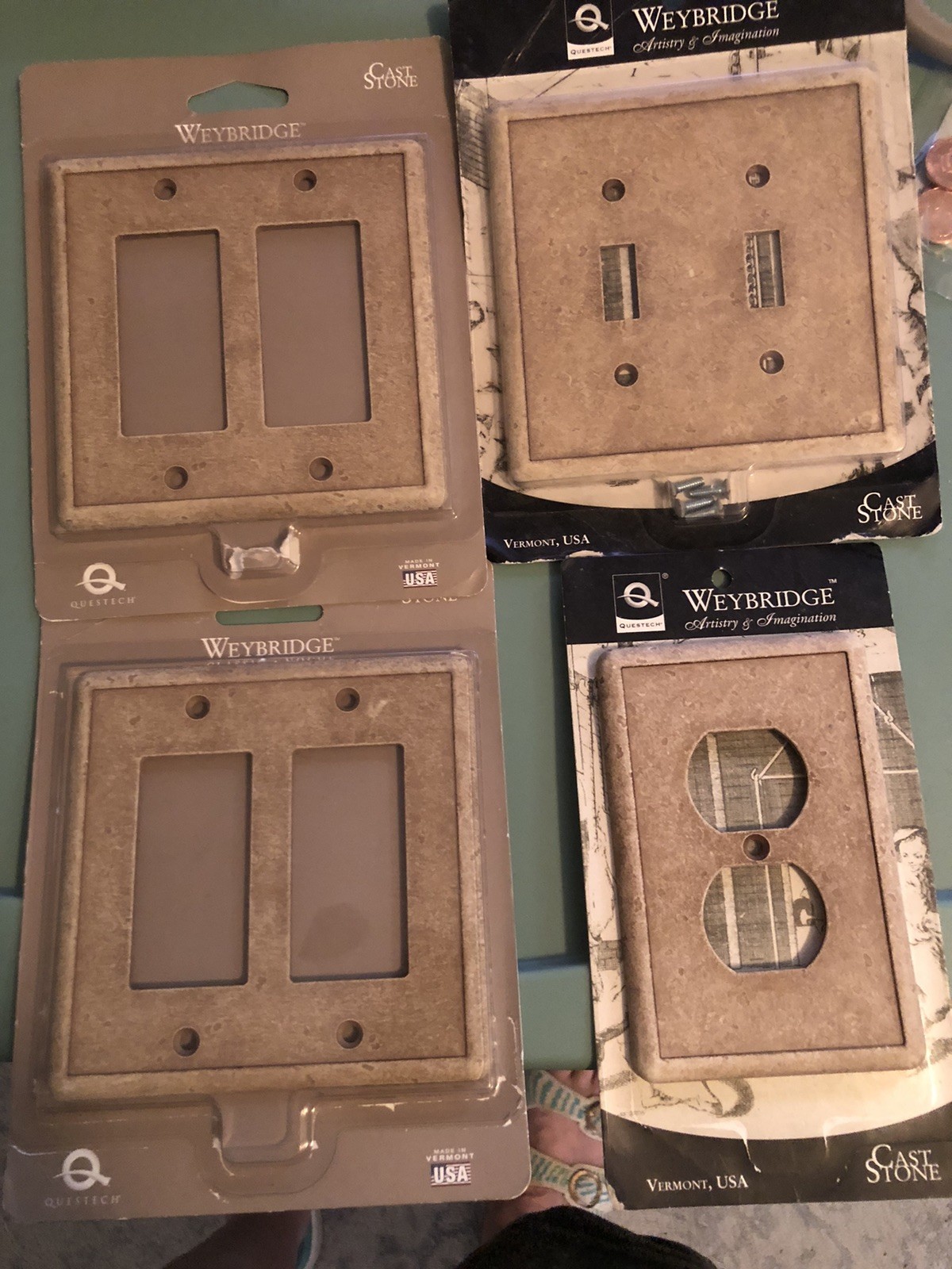 Weybridge - Cast Stone Lot - Switchplates Etc- READ IN FULL gallery